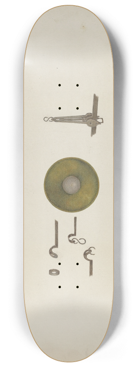 George V. Vezolles - Shaker Scales 8.25 inch art skate deck