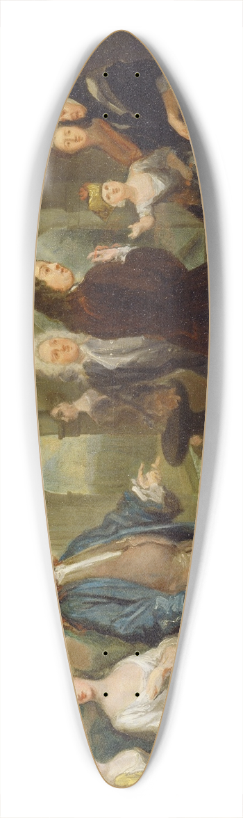 Joseph Highmore - A Family Conversation Piece 39.3 inch art pintail longboard deck