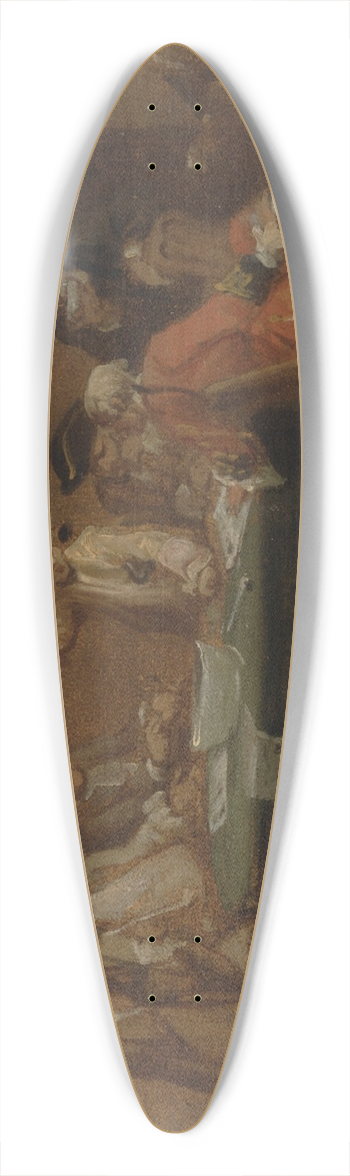 Joseph Highmore - Figures in a Tavern or Coffee House 39.3 inch art pintail longboard deck