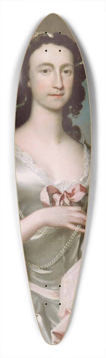 Joseph Highmore - Mrs. Freeman Flower 39.3 inch art pintail longboard deck
