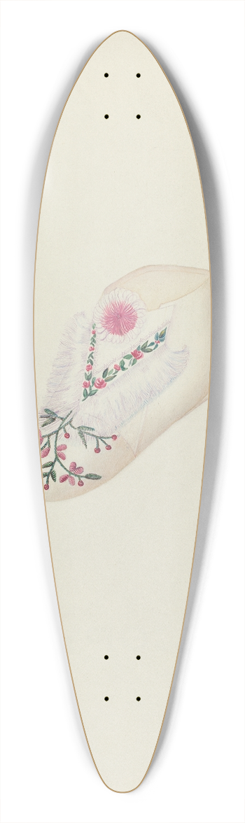 Josephine C. Romano - Babys Shoe 39.3 inch art pintail longboard deck