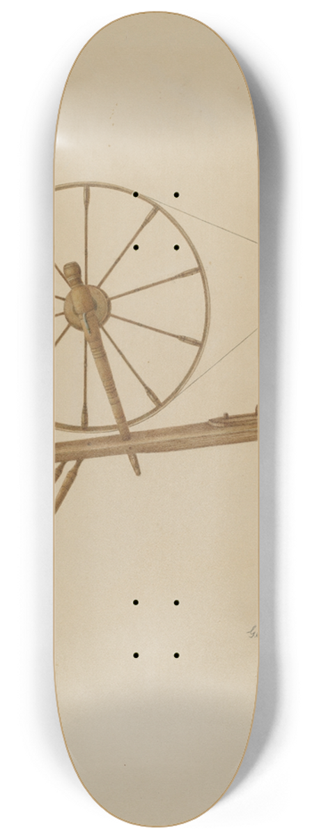 George V. Vezolles - Spinning Wheel 8.25 inch art skate deck