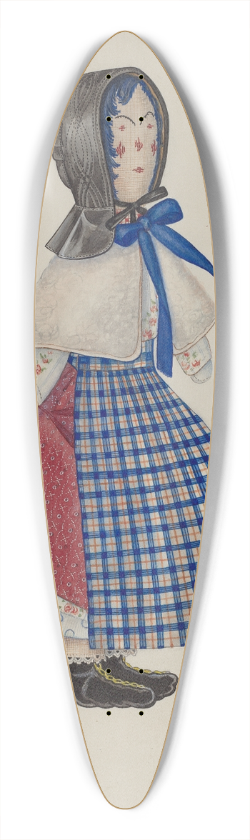 Josephine C. Romano - Doll  Mollie Bentley 39.3 inch art pintail longboard deck