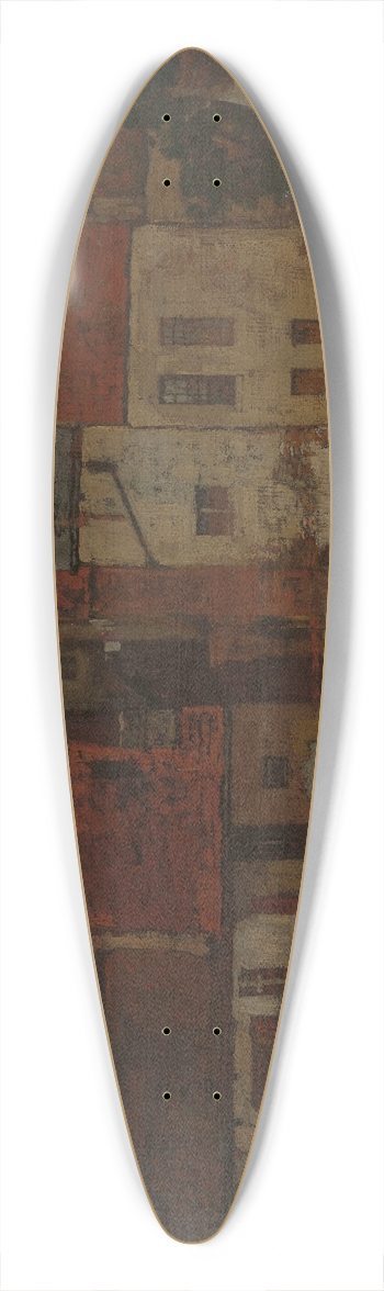 Joseph Lies - Faades 39.3 inch art pintail longboard deck
