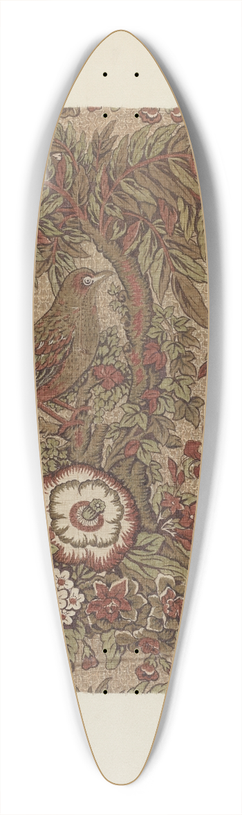 Joseph Lubrano - Printed Cotton Chintz 39.3 inch art pintail longboard deck