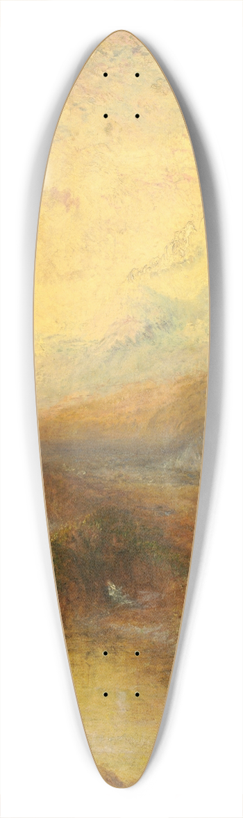 Joseph Mallord William Turner - Glaucus and Scylla 39.3 inch art pintail longboard deck
