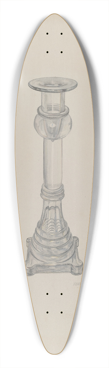 Joseph Mitry - Candlestick 39.3 inch art pintail longboard deck