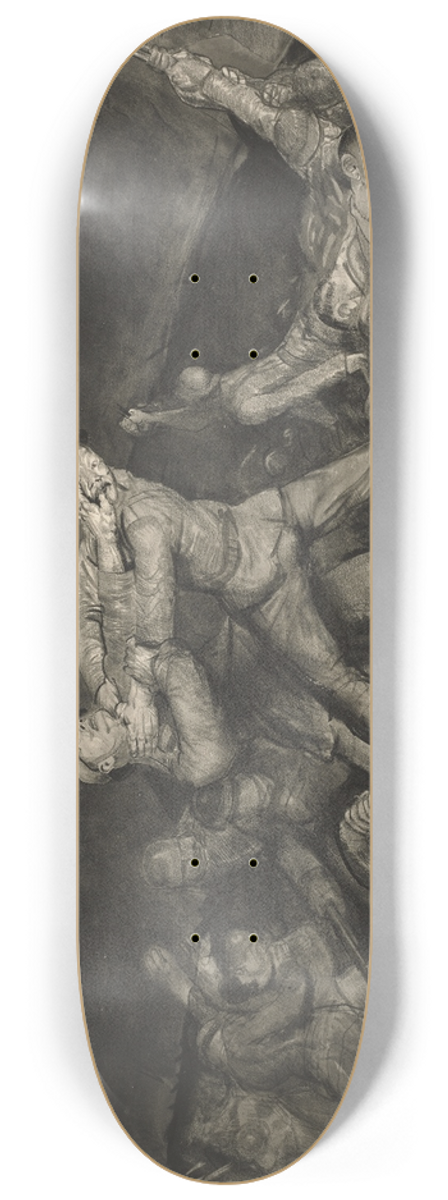 George Wesley Bellows - Ghost Of Sergeant Pelly 8.25 inch art skate deck