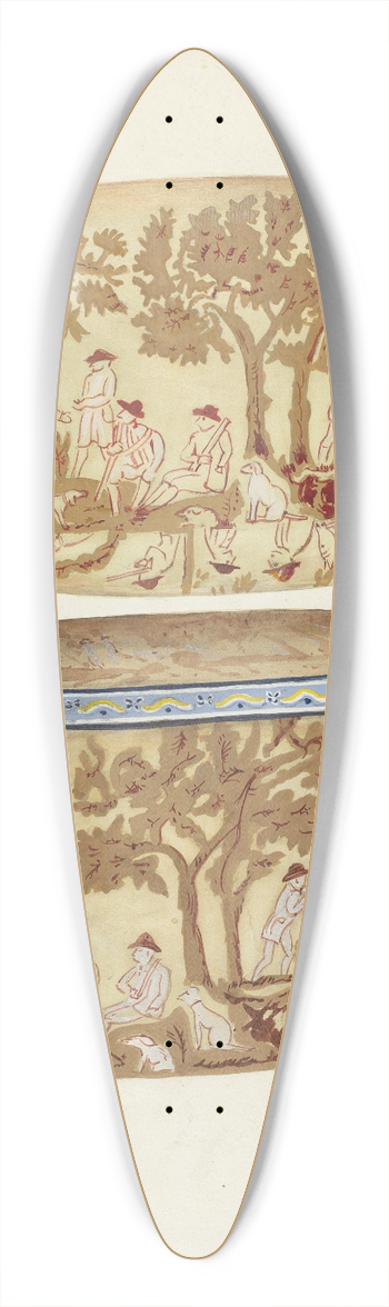 Joseph Rothenberg - Bandbox 39.3 inch art pintail longboard deck