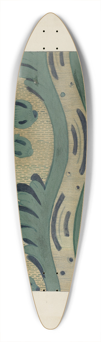 Joseph Rothenberg - Wall Paper 39.3 inch art pintail longboard deck