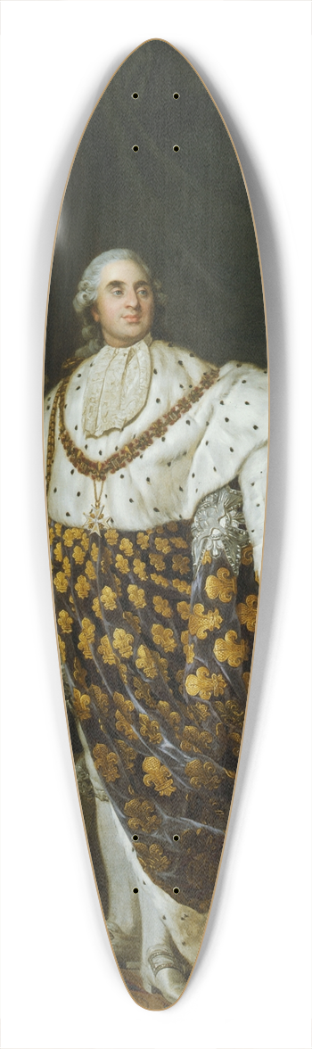 Joseph Siffred Duplessis - Louis XVI en costume de sacre 39.3 inch art pintail longboard deck