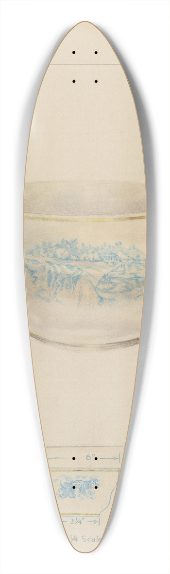 Joseph Sudek - Bowl 39.3 inch art pintail longboard deck