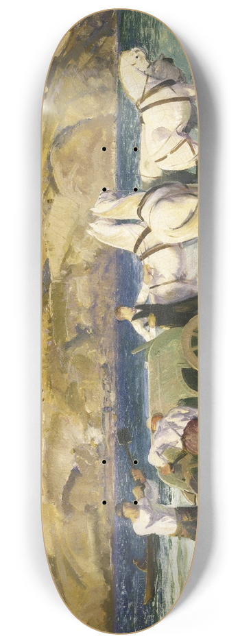 George Wesley Bellows - The Sand Cart 8.25 inch art skate deck