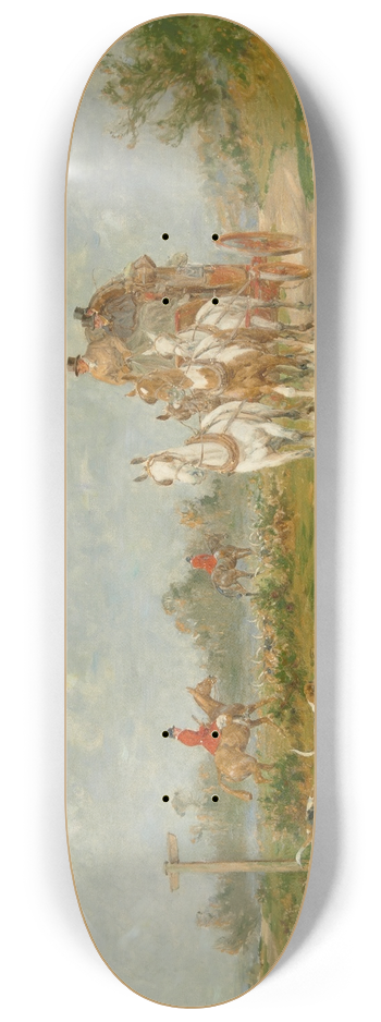 George Wright - A coach and four passing the hunt 8.25 inch art skate deck