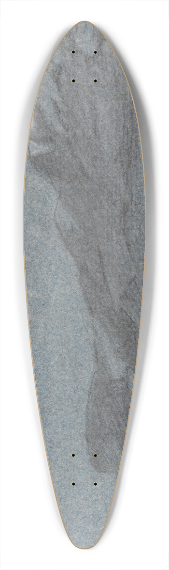 Joshua Cristall - Coast with Rocks 39.3 inch art pintail longboard deck