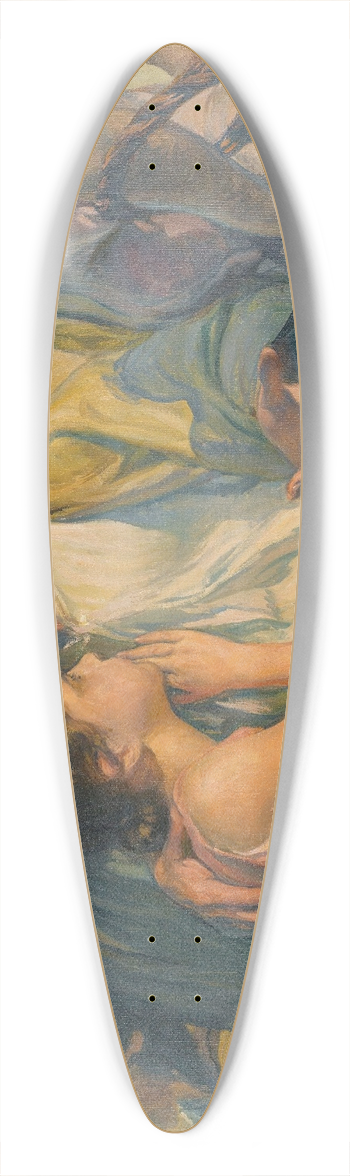 Jos Mongrell - Return From Fishing 39.3 inch art pintail longboard deck