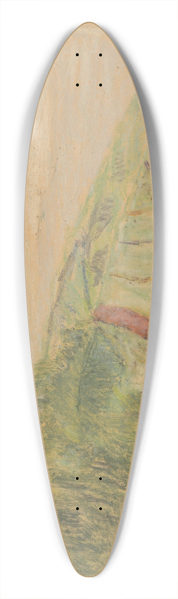 Jozef Hanula - Study Of Spi Landscape 39.3 inch art pintail longboard deck