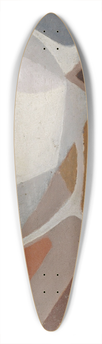 Juan Gris - Bol et pipe 39.3 inch art pintail longboard deck