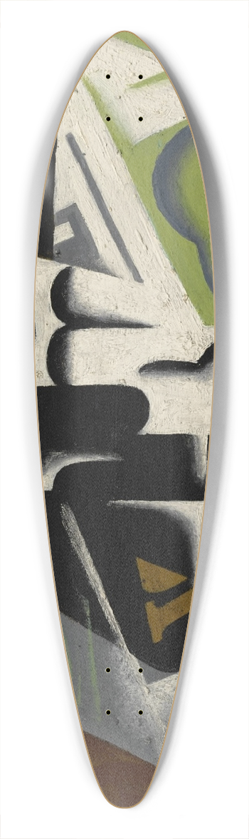 Juan Gris - Journal et compotier 39.3 inch art pintail longboard deck