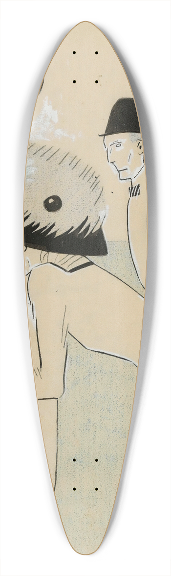 Juan Gris - Les Nains 39.3 inch art pintail longboard deck
