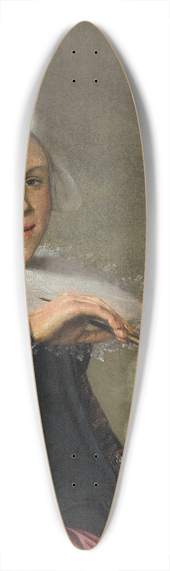 Judith Leyster - Self-Portrait 39.3 inch art pintail longboard deck
