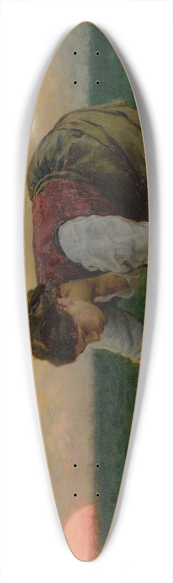 Jules Breton - Une Sarcleuse 39.3 inch art pintail longboard deck