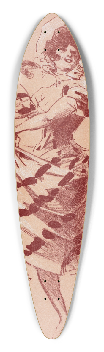 Jules Chret - Matres de lAffiche 39.3 inch art pintail longboard deck