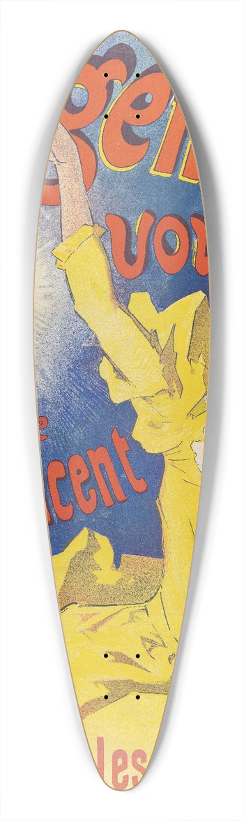 Jules Chret - Sirop Vincent 39.3 inch art pintail longboard deck