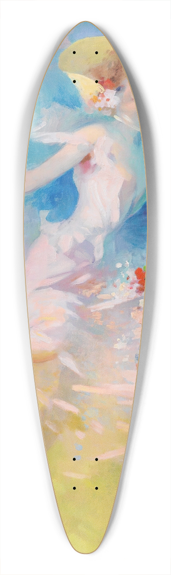 Jules Chret - The Farandole 39.3 inch art pintail longboard deck