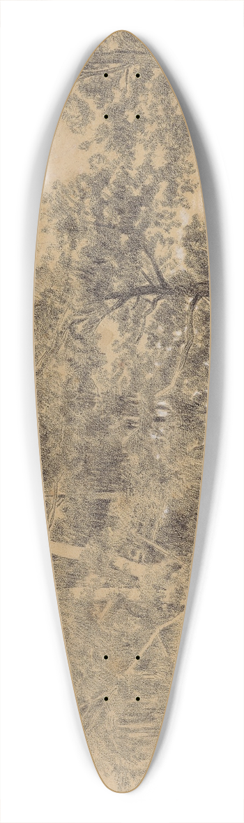 Jules Dupr - Paysage arbor 39.3 inch art pintail longboard deck