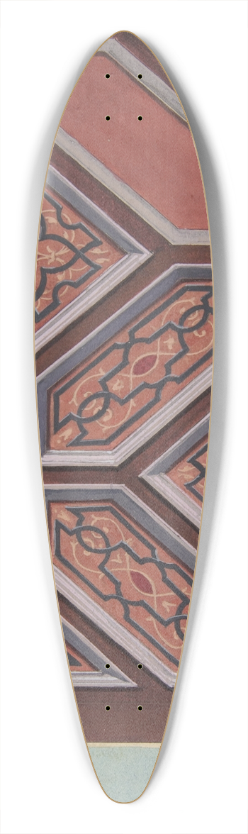 Jules-Edmond-Charles Lachaise - Design for Ceiling Decoration Htel de Pless, Berlin 39.3 inch art pintail longboard deck