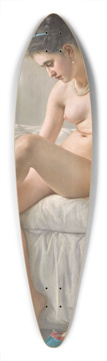 Jules-mile Saintin - Le Lever 39.3 inch art pintail longboard deck