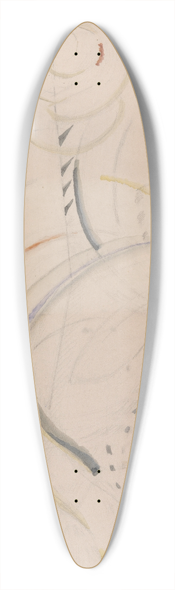 Jules Schmalzigaug - Rooster 39.3 inch art pintail longboard deck