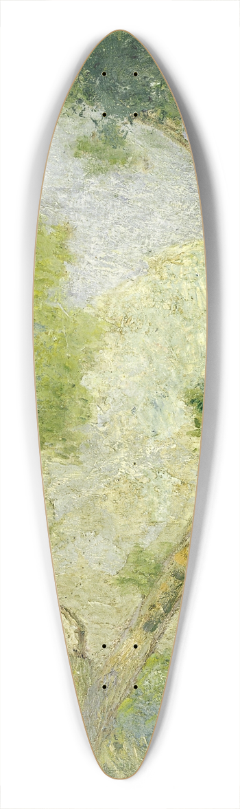Julian Alden Weir - Landscape 39.3 inch art pintail longboard deck