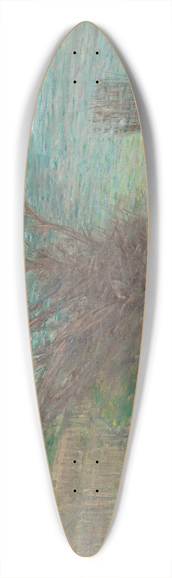 Julian Alden Weir - The Beach, Nassau 39.3 inch art pintail longboard deck