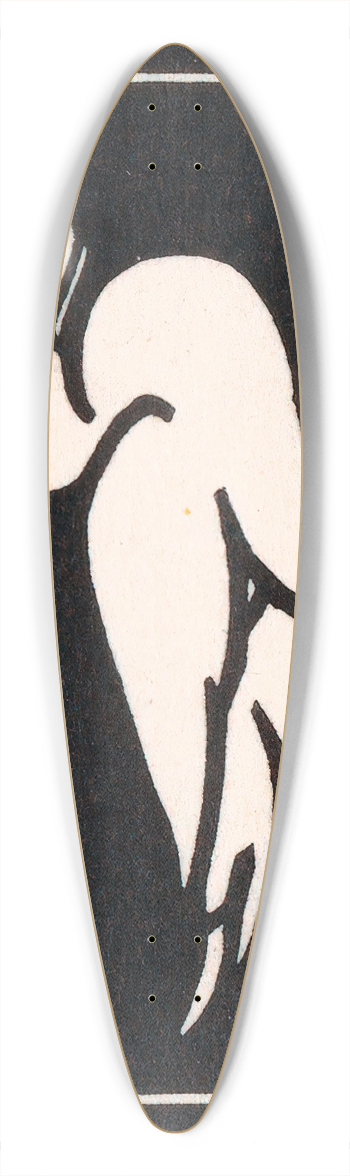 Julie de Graag - Eend 39.3 inch art pintail longboard deck