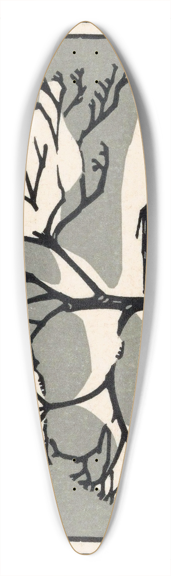 Julie de Graag - Januari 39.3 inch art pintail longboard deck