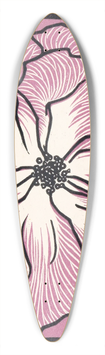 Julie de Graag - Juni 39.3 inch art pintail longboard deck