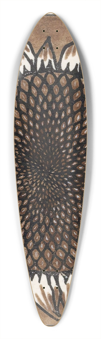 Julie de Graag - November 39.3 inch art pintail longboard deck
