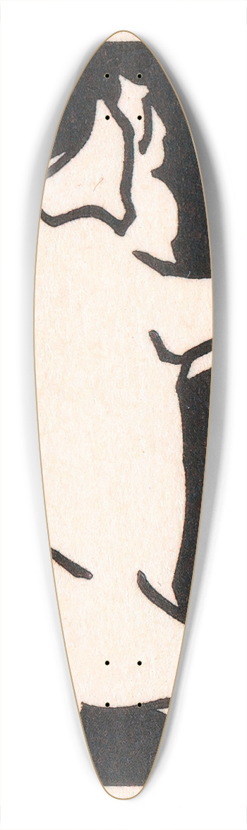 Julie de Graag - Varken 39.3 inch art pintail longboard deck