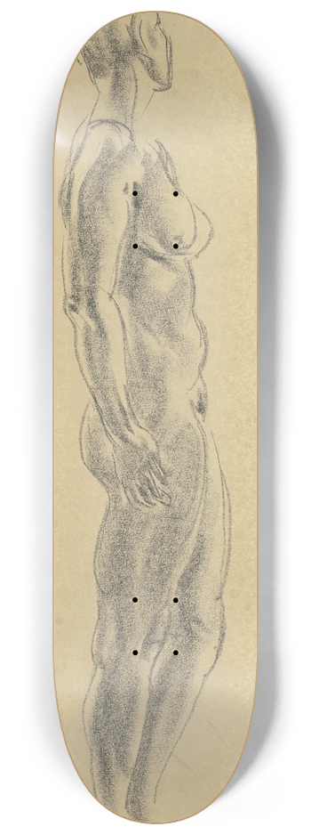 Georg Kolbe - Standing female nude 8.25 inch art skate deck