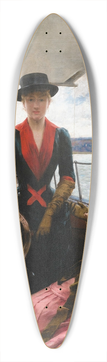 Julius Leblanc Stewart - Full Speed 39.3 inch art pintail longboard deck