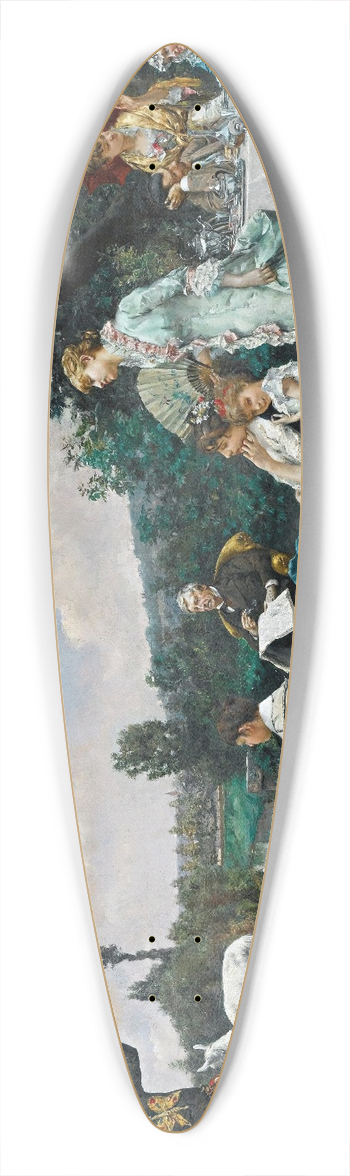 Julius Leblanc Stewart - The Mountebank 39.3 inch art pintail longboard deck