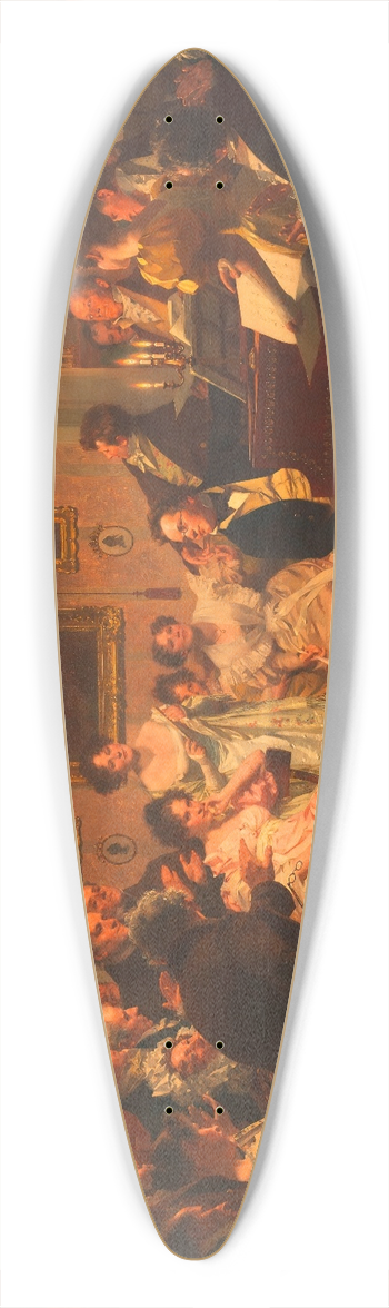 Julius Schmid - Ein Schubertabend in einem Wiener Brgerhause 39.3 inch art pintail longboard deck