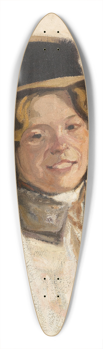 Julius Seyler - Mdchen mit Hut 39.3 inch art pintail longboard deck