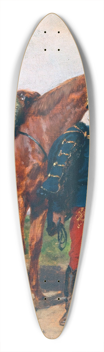Julius von Blaas - An Austrian Hussar and His Horse 39.3 inch art pintail longboard deck