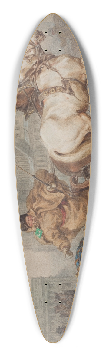 Juliusz Kossak - Warsaw coachman 39.3 inch art pintail longboard deck