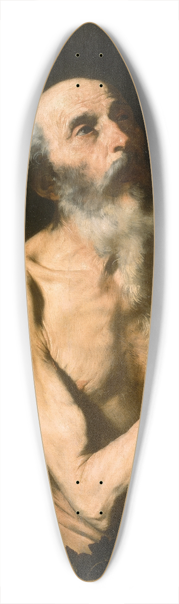 Jusepe de Ribera - Saint Onuphrius 39.3 inch art pintail longboard deck