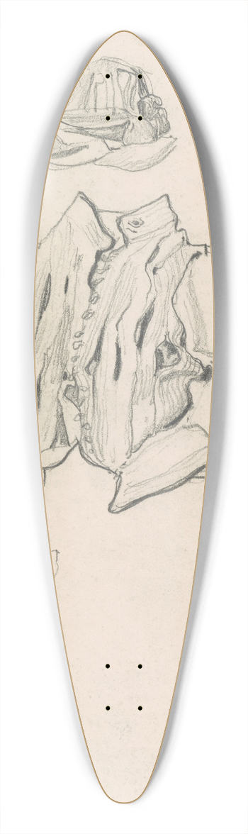 Jzef Mehoffer - Dress Study 39.3 inch art pintail longboard deck