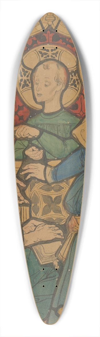 Jzef Mehoffer - Twelve-Year-Old Christ Teaching in the Temple 39.3 inch art pintail longboard deck